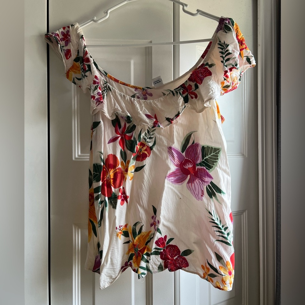 Old Navy Floral Off the Shoulder Top